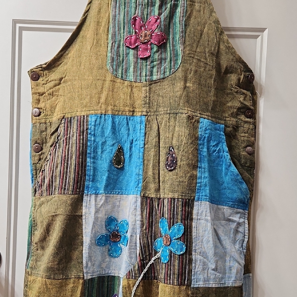 Rising International Multicolor Patchwork Jumpsui… - image 3